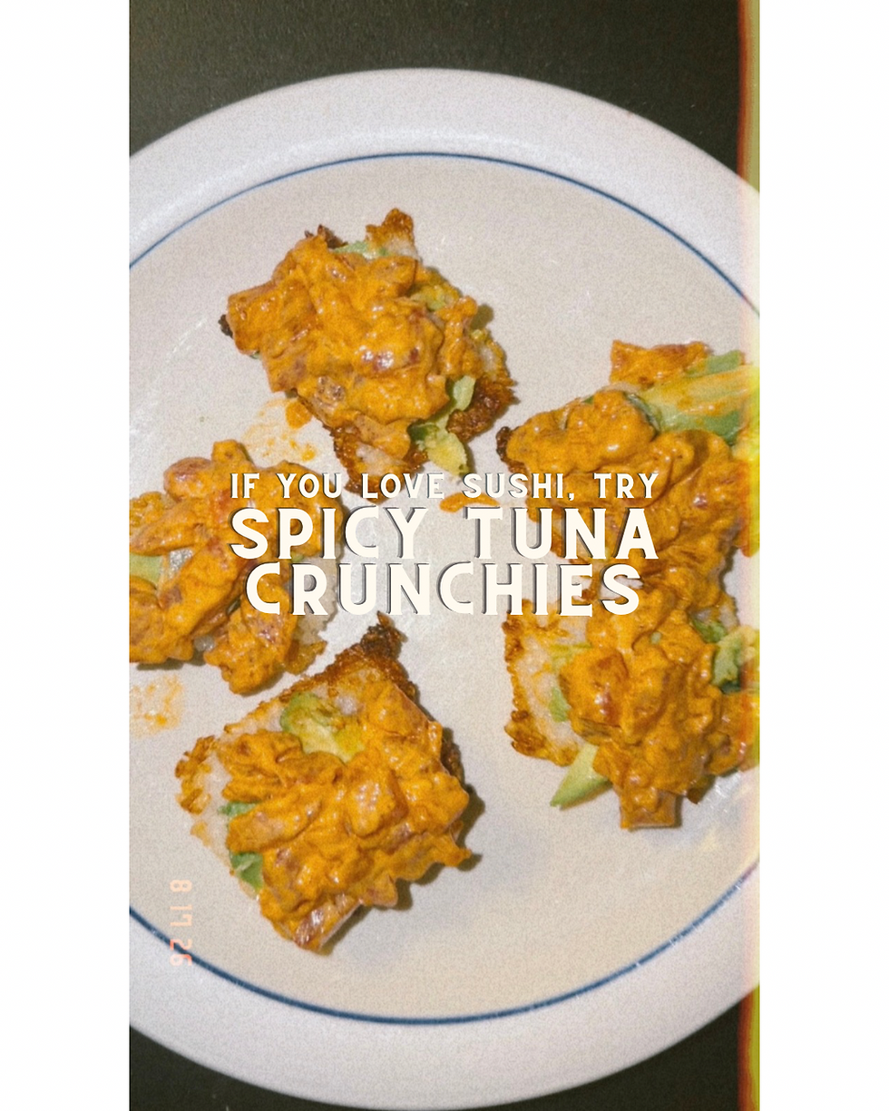 Spicy Tuna Crunchies: Crispy Rice with Poke-Inspired Tuna