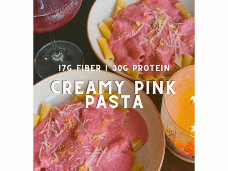 Creamy Ruby Beet, White Bean & Ricotta Protein Pasta: A Healthy Spring Dinner That Looks Fancy (But Isn't)