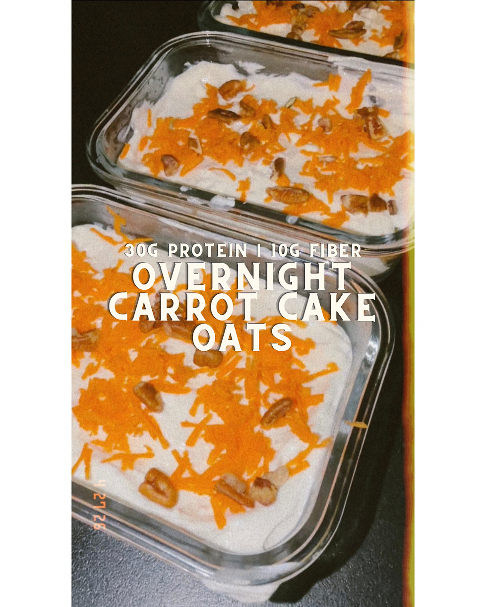 Carrot Cake Inspired Overnight Oats