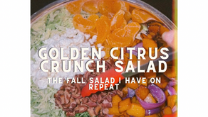 Golden Citrus Crunch Salad—Mandarin Shrimp & Roasted Squash Salad