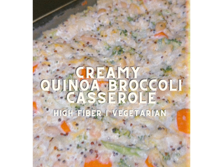 Creamy Broccoli Cauliflower Quinoa Casserole