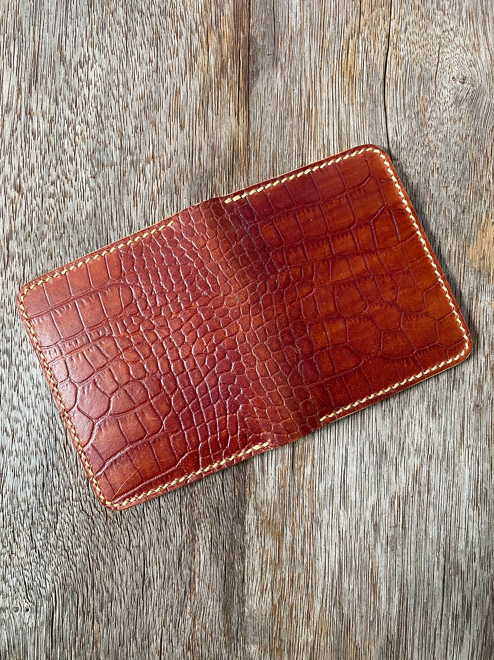 Thumbnail: The Cooper in Crocodile Embossed Veg Tan