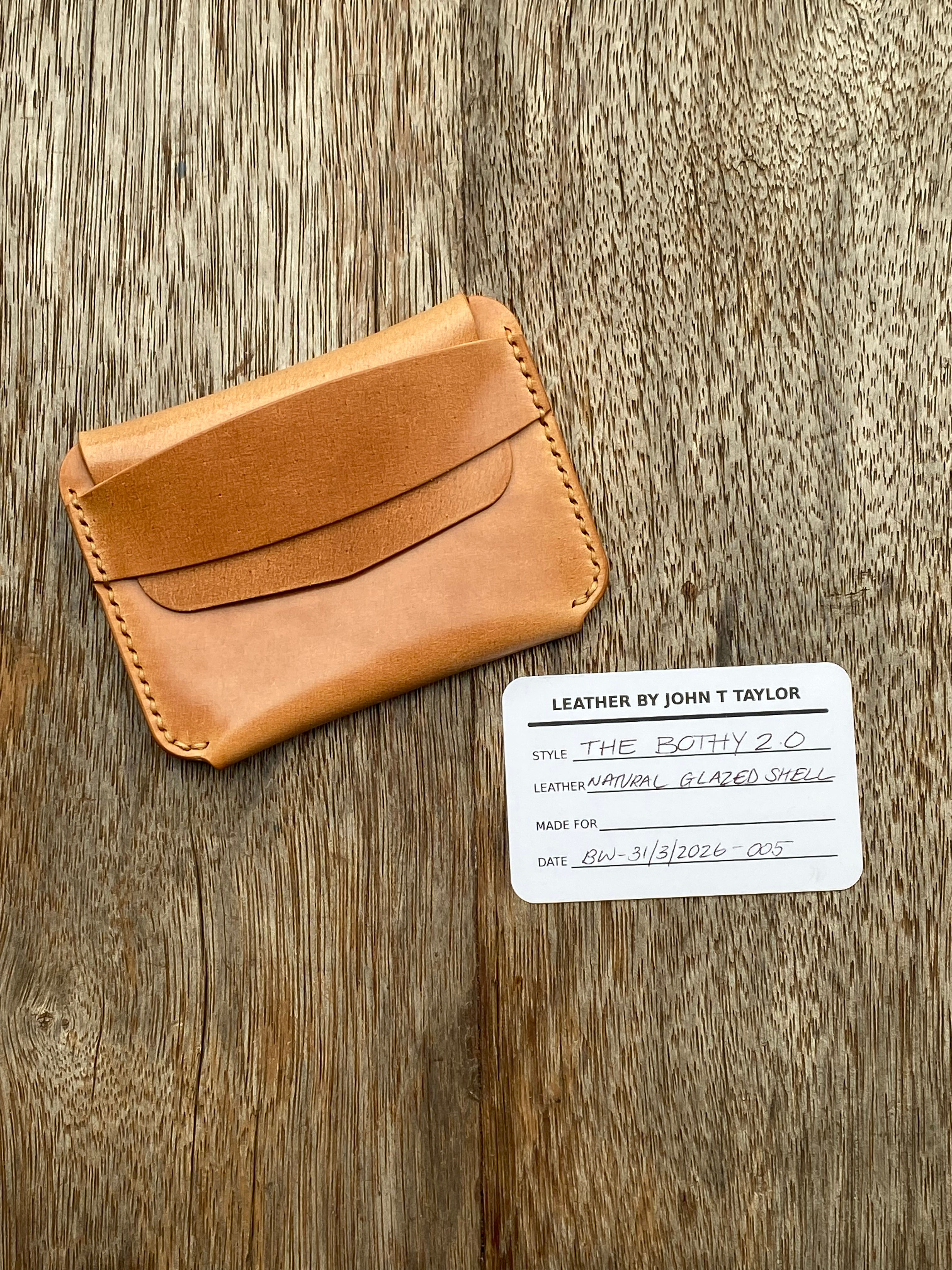 The Bothy nWallet 2.0 in Glazed Natural Rocado Shell Cordovan