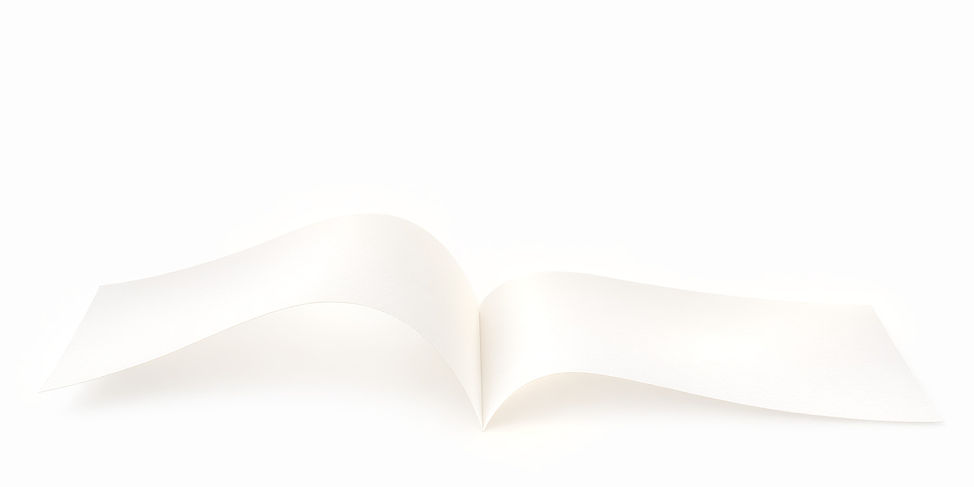 feuille double blanche ivoire sur fond blanc symbolisant  cadre structuré séance SVI