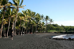 Hawaii - Punaluu Black Sand Beach