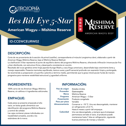 Super Rib Eye Rib Eye 5 - Star | Gastrosophía