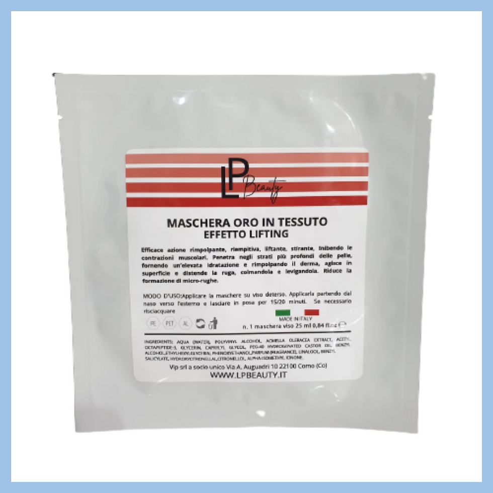 Miniatura: MASCHERA ORO   MONOUSO IN TESSUTO EFFETTO LIFTING