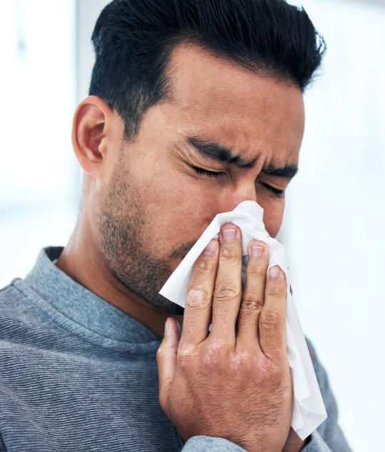 Nasal obstruction from nasal allergies in Houston Rexas