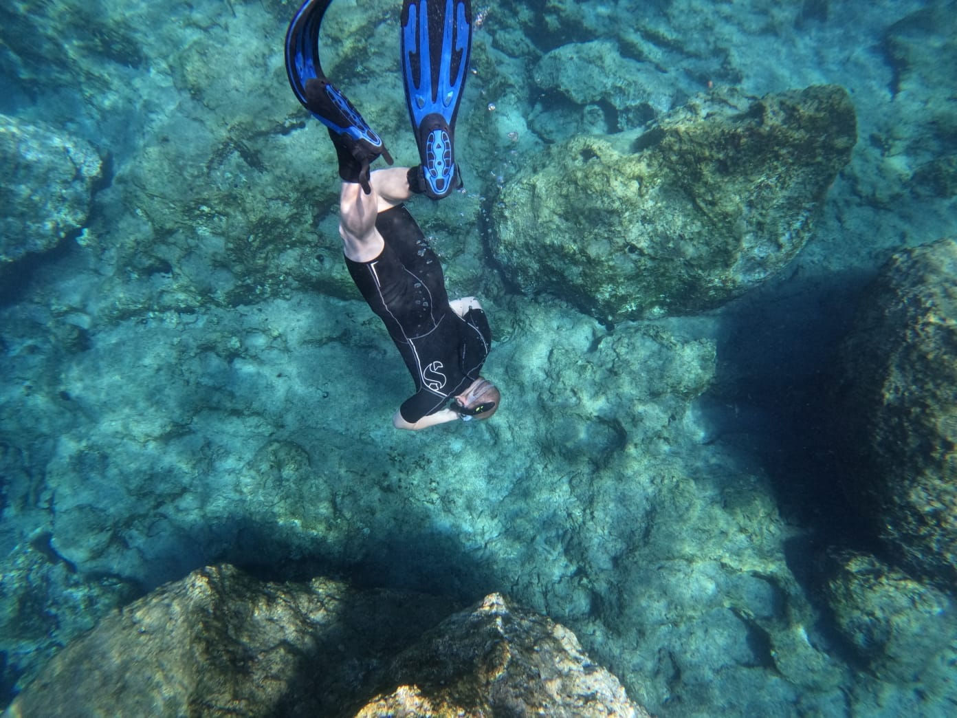 Snorkelling and free diving in Marathon natural park