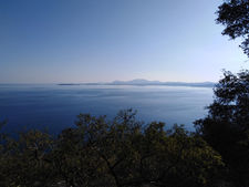 Sea view from the entrance of the cave - Caving tours | Corfu extreme sports