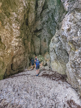 Exploring a cave - Private Motor Boat Charters | Corfu extreme sports