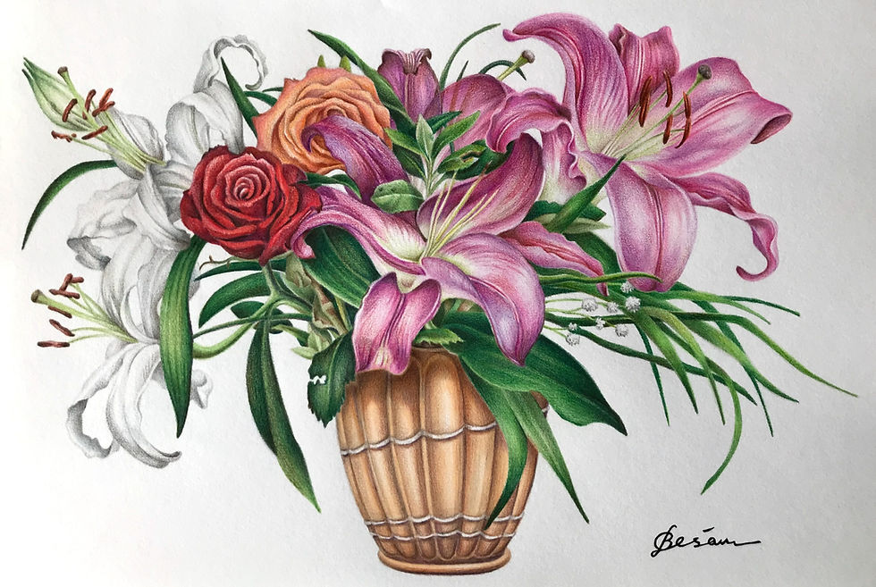 'Lilies and Roses'