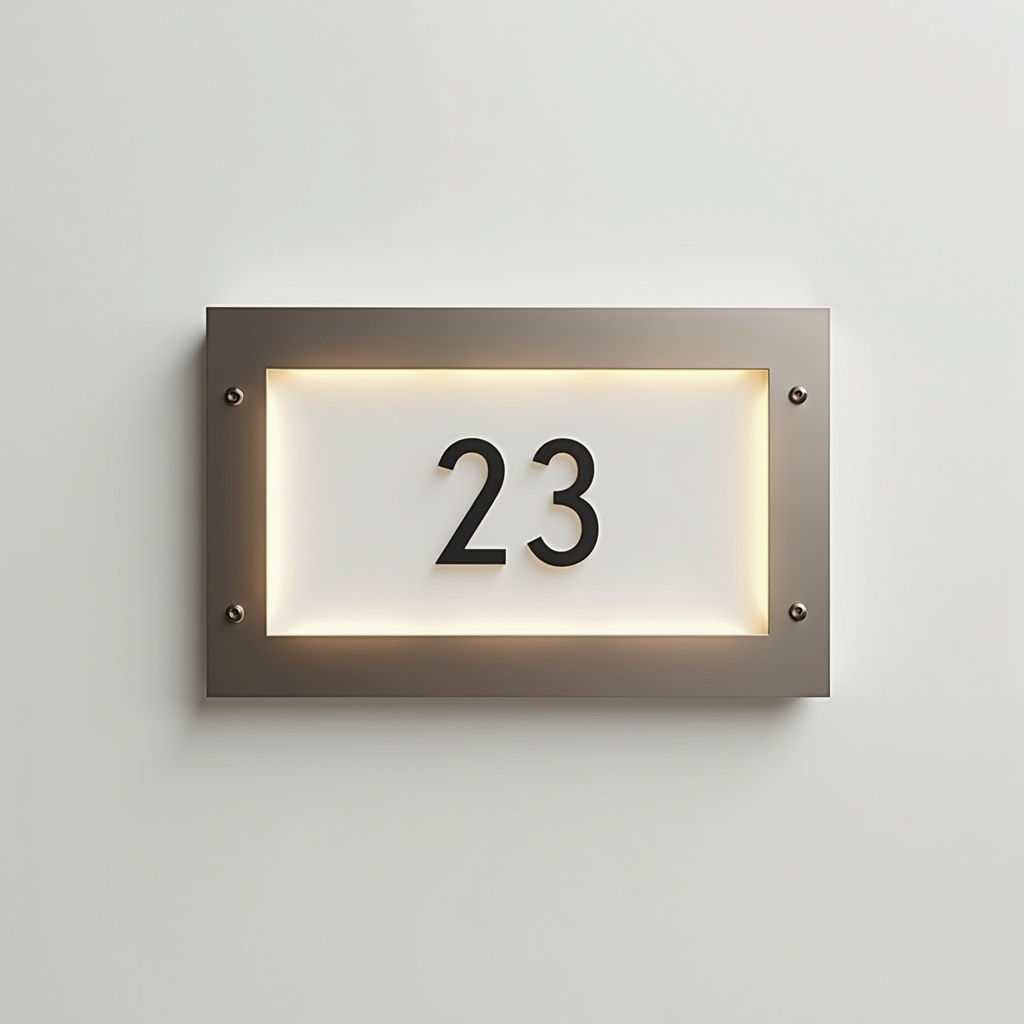 Illuminated Address Plaque