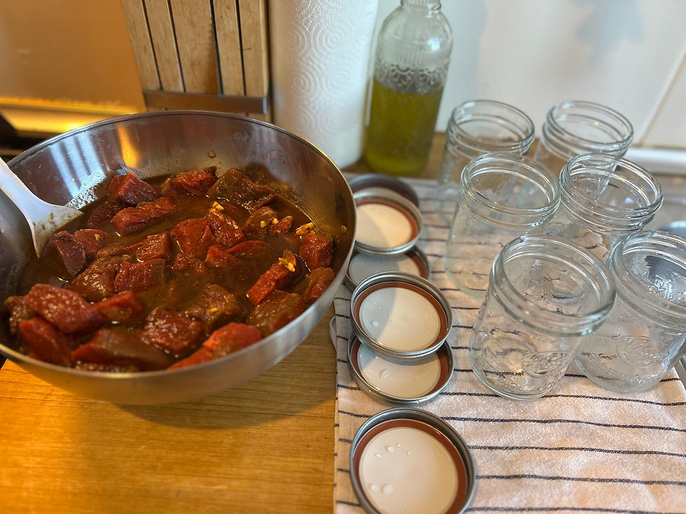 All ingredients mixed and marinated