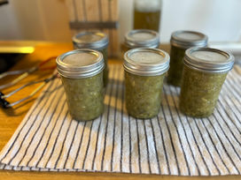 Making & Canning Salsa Verde