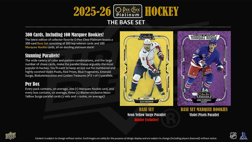 Thumbnail: 2025/26 Upper Deck O-Pee-Chee Platinum Hockey Blaster Box