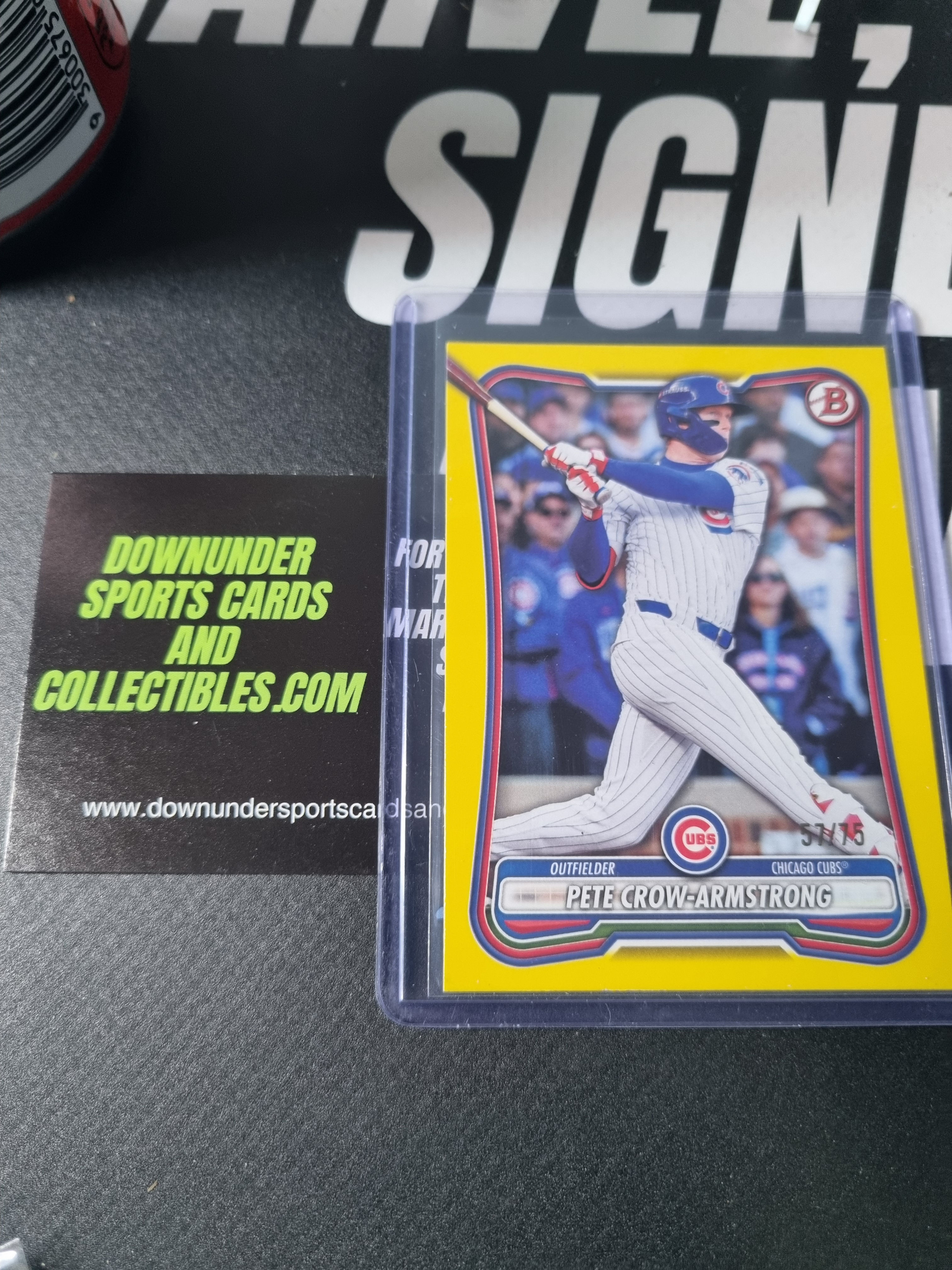 Pete Crow-Armstrong 2026 Bowman Yellow /75 - Chicago Cubs