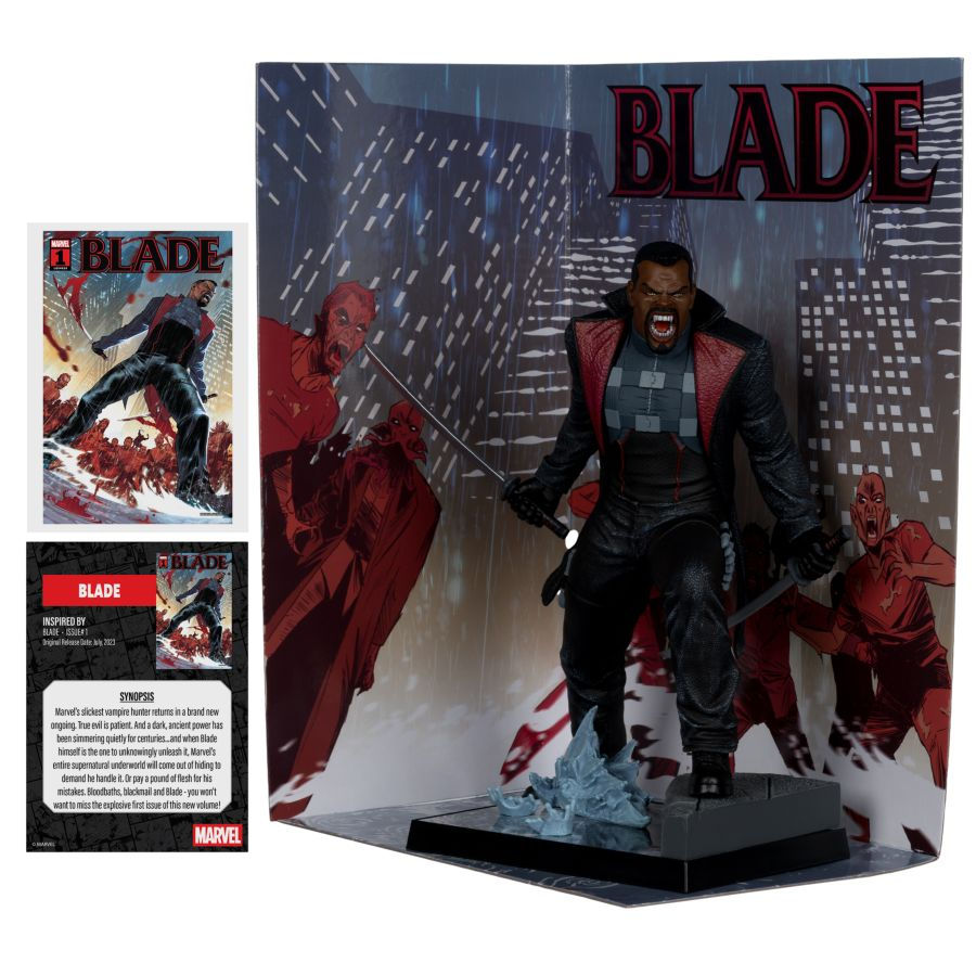 サムネイル： Marvel Comics - Blade with Comic (Blade #1) 1:6 Scale Figure