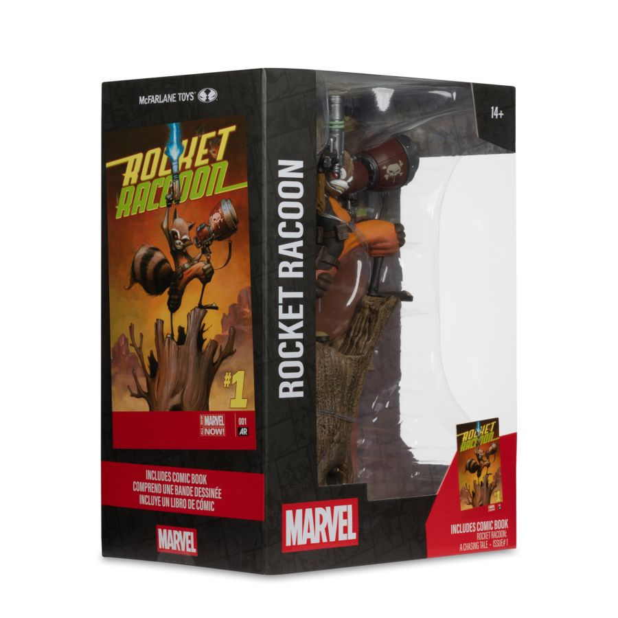 Thumbnail: Marvel Comics - Rocket Raccoon with Comic (Chasing Tale #1) 1:6 Scale Figure