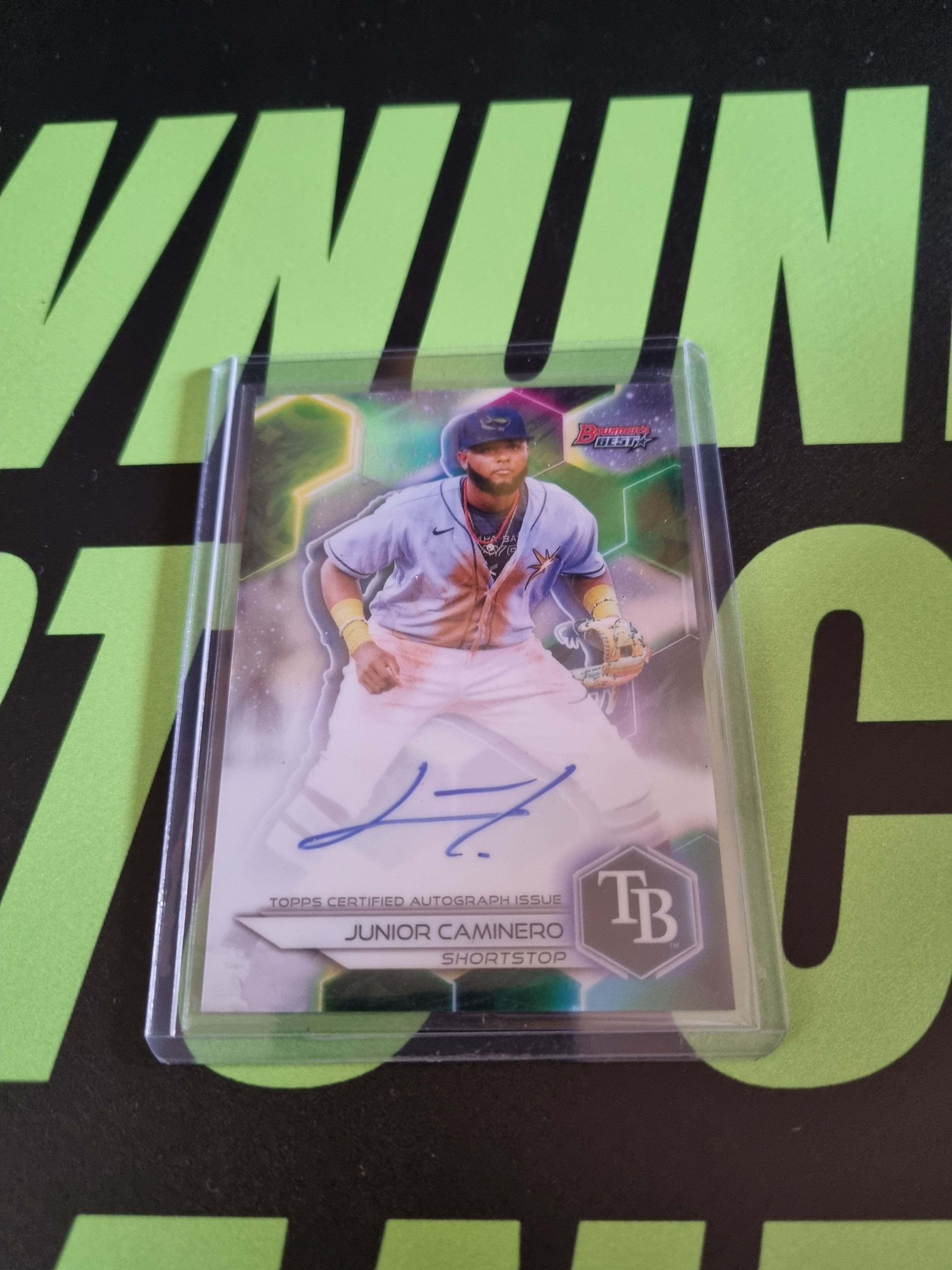 Junior Caminero 2023 Bowmans Best Signed Refractor