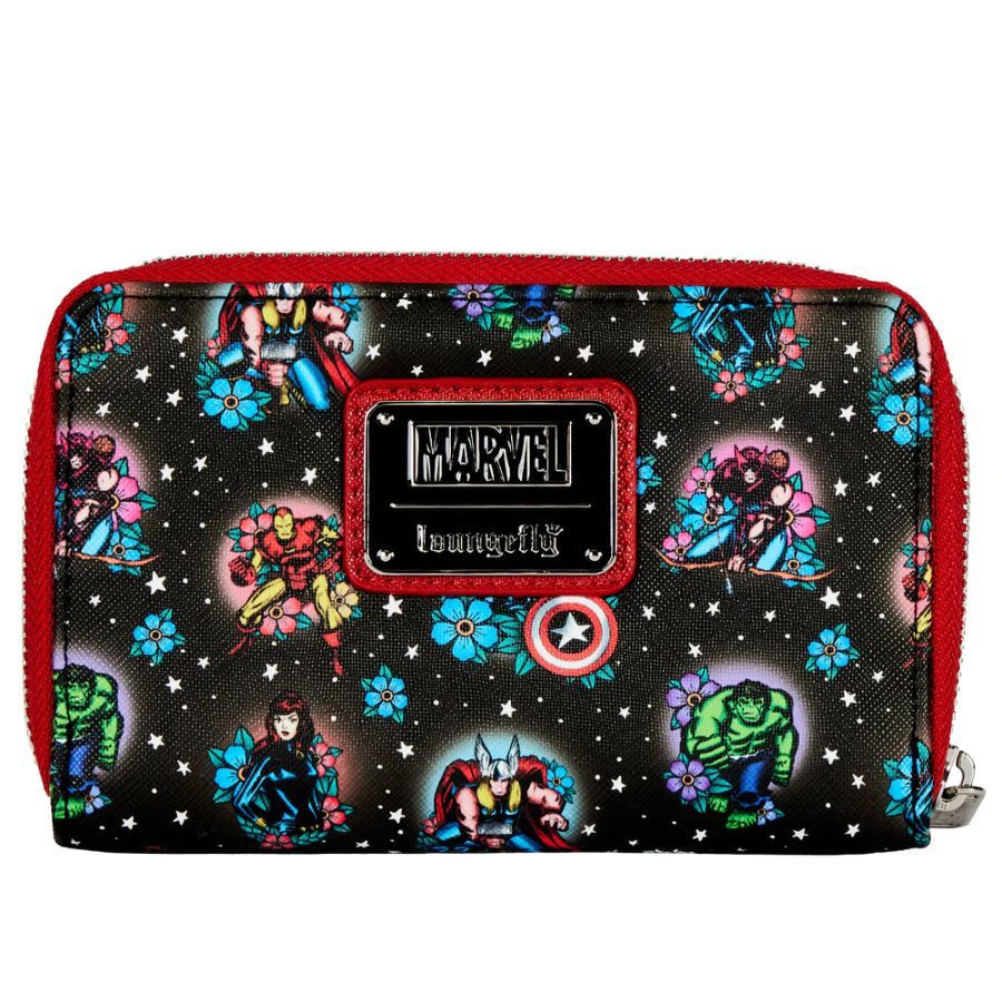 Marvel Comics – Avengers Floral Tattoo Zip Purse