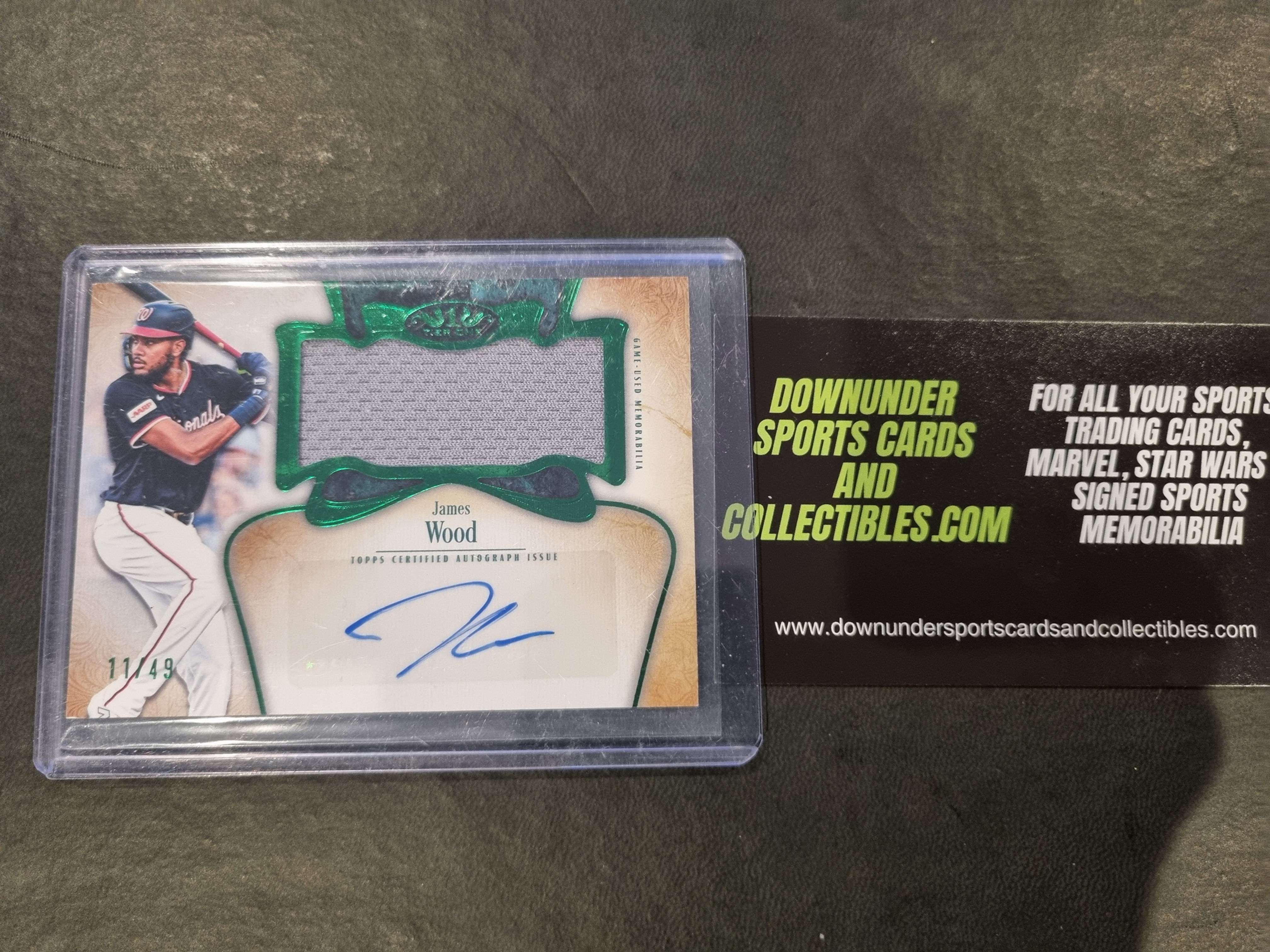 James Wood 2026 Topps Tier One Autographed Relic Card /49 - Washington Nationals
