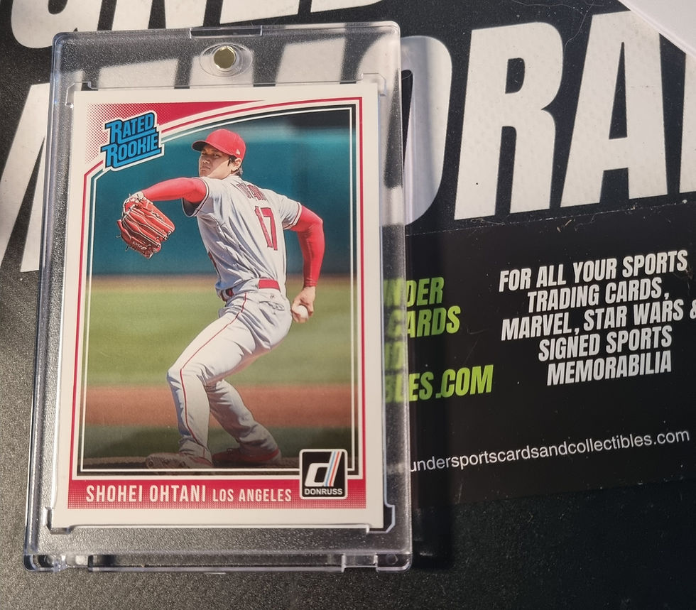 Shohei Ohtani 2018 Panini Rated Rookie Card