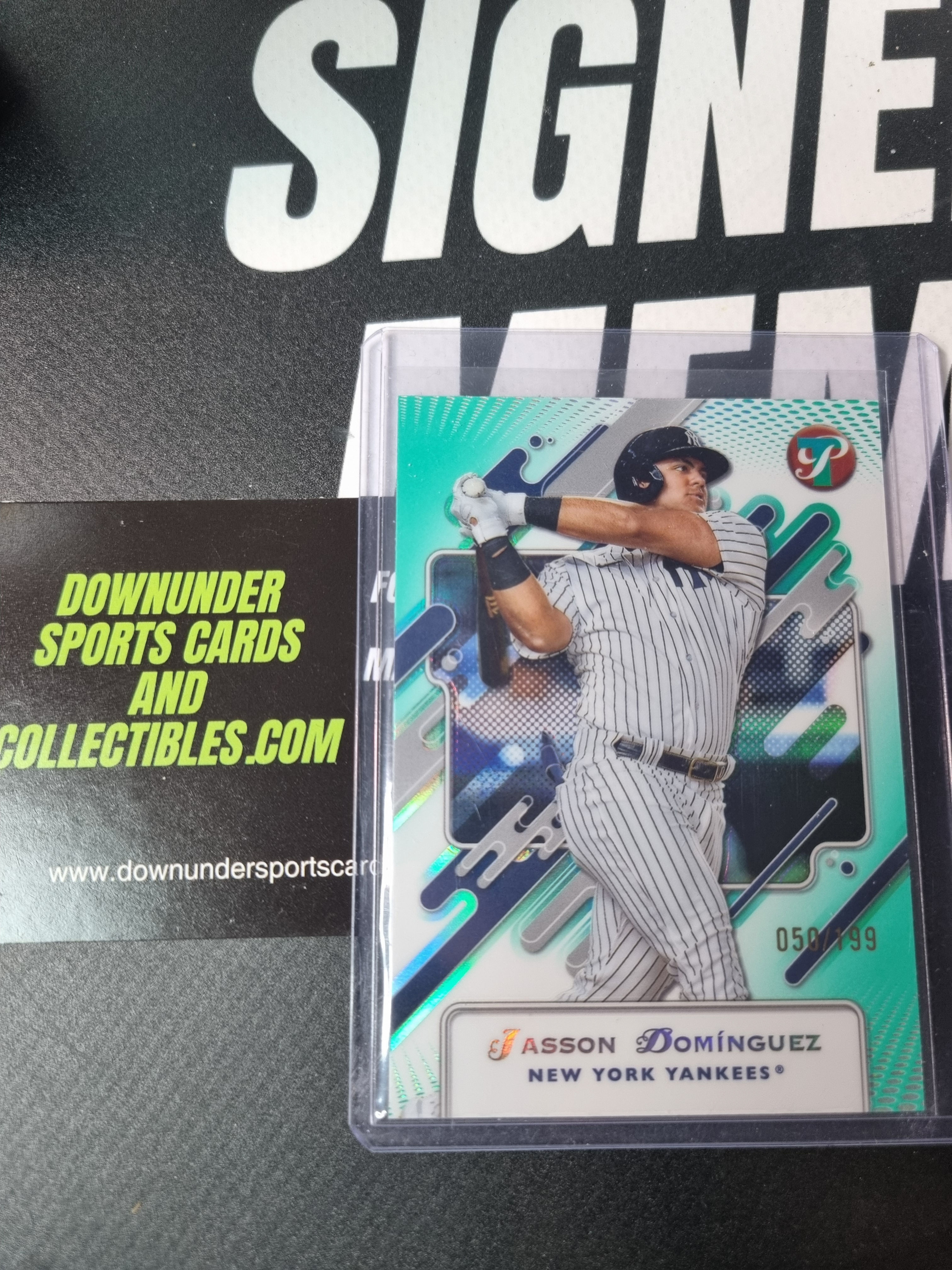 Jasson Dominguez 2025 Pristine Aqua Refractor /199 - New York Yankees