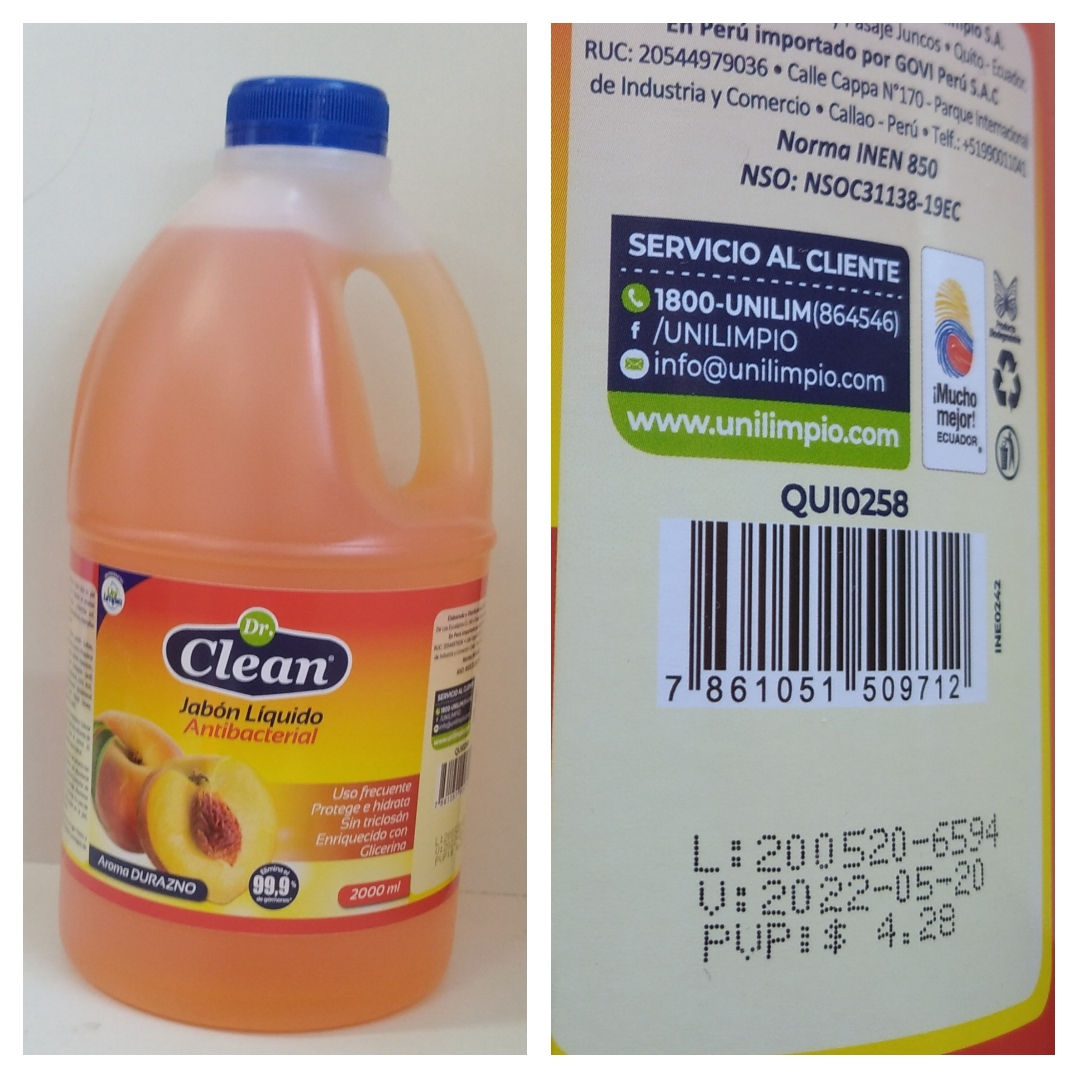 Jabon Dr Clean 2 litros