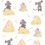 Thumbnail: Mice and Cheese Sticker Sheet  4x6