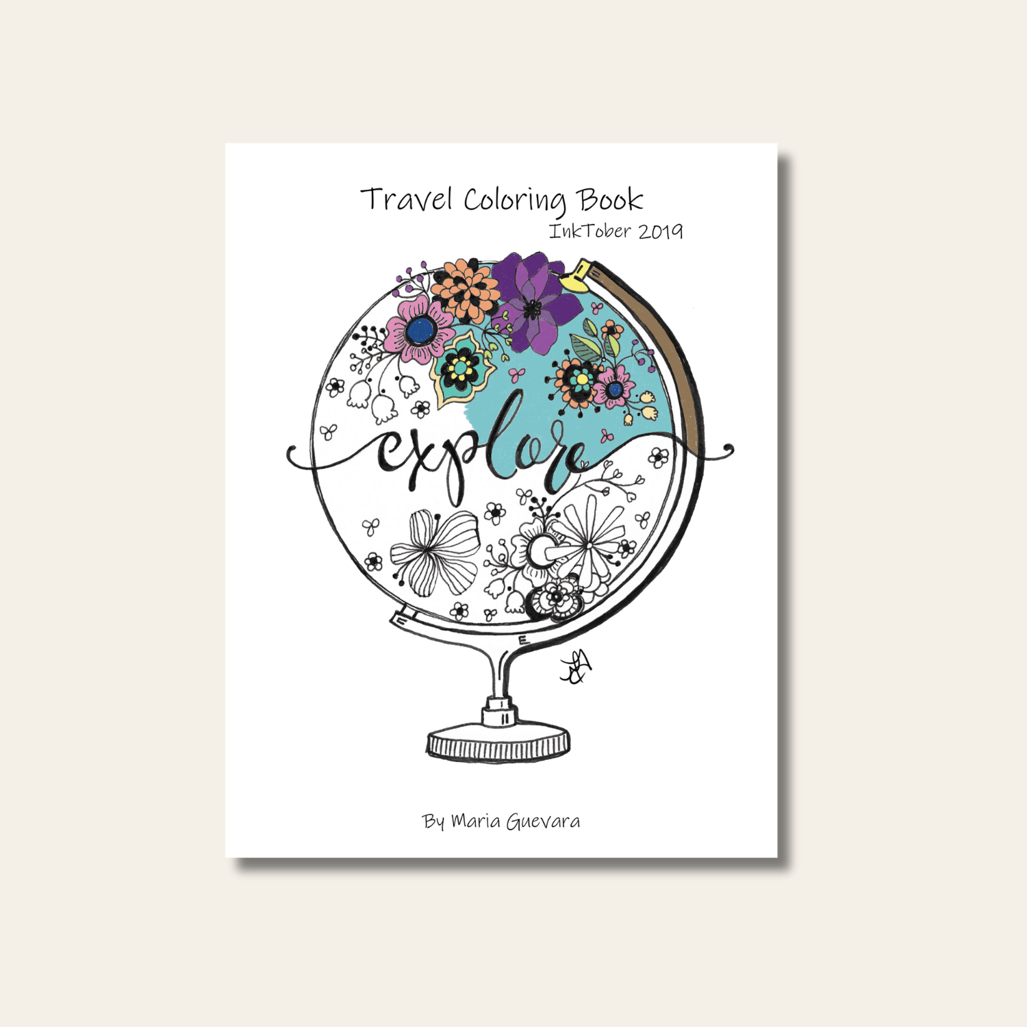 Travel Coloring Book         Inktober 2019