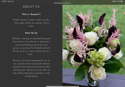 Bespoke Bouquets about page