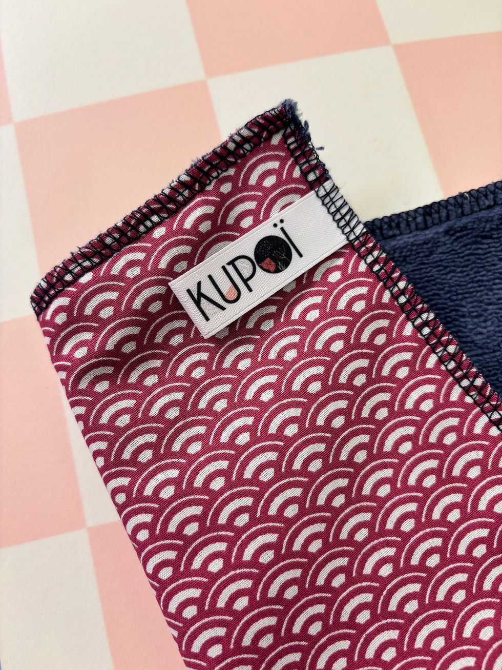 Miniature : Carré absorbant lavable pour remplacer le sopalin jetable