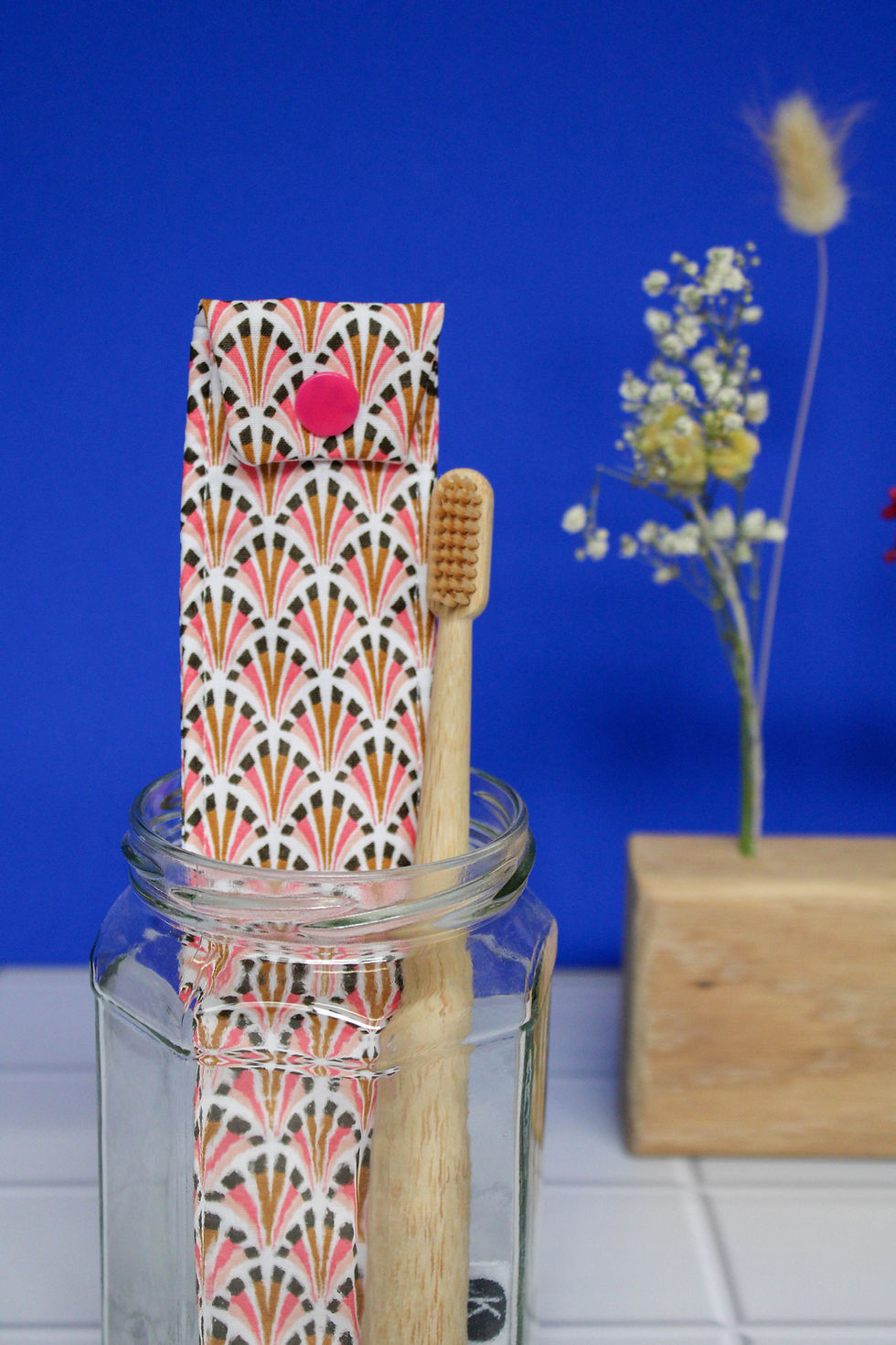 Miniature : Étui brosse à dents zéro déchet avec bouton pression