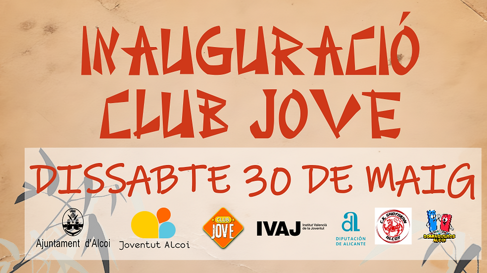 GRAN INAUGURACIÓ DEL CLUB JOVE!