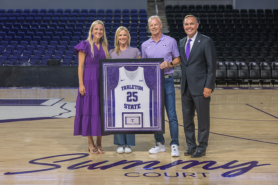 Summy Court Naming with Dr. Hurley and Scott and Lenna Summy