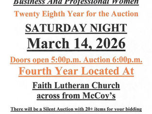 Cross Timbers Business and Professional Women Penny Auction Notice