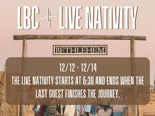 LBC Brings Bethlehem to Life at Annual Live Nativity Scene