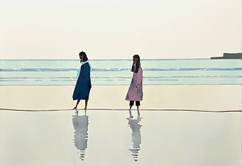 Kameozoki. Across parallel seas, skies, and sands̶I follow your mirrored self..jpg