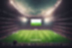 Make a big format filled TV Screen with a Soccerfield and Players in Game in a birdperspec