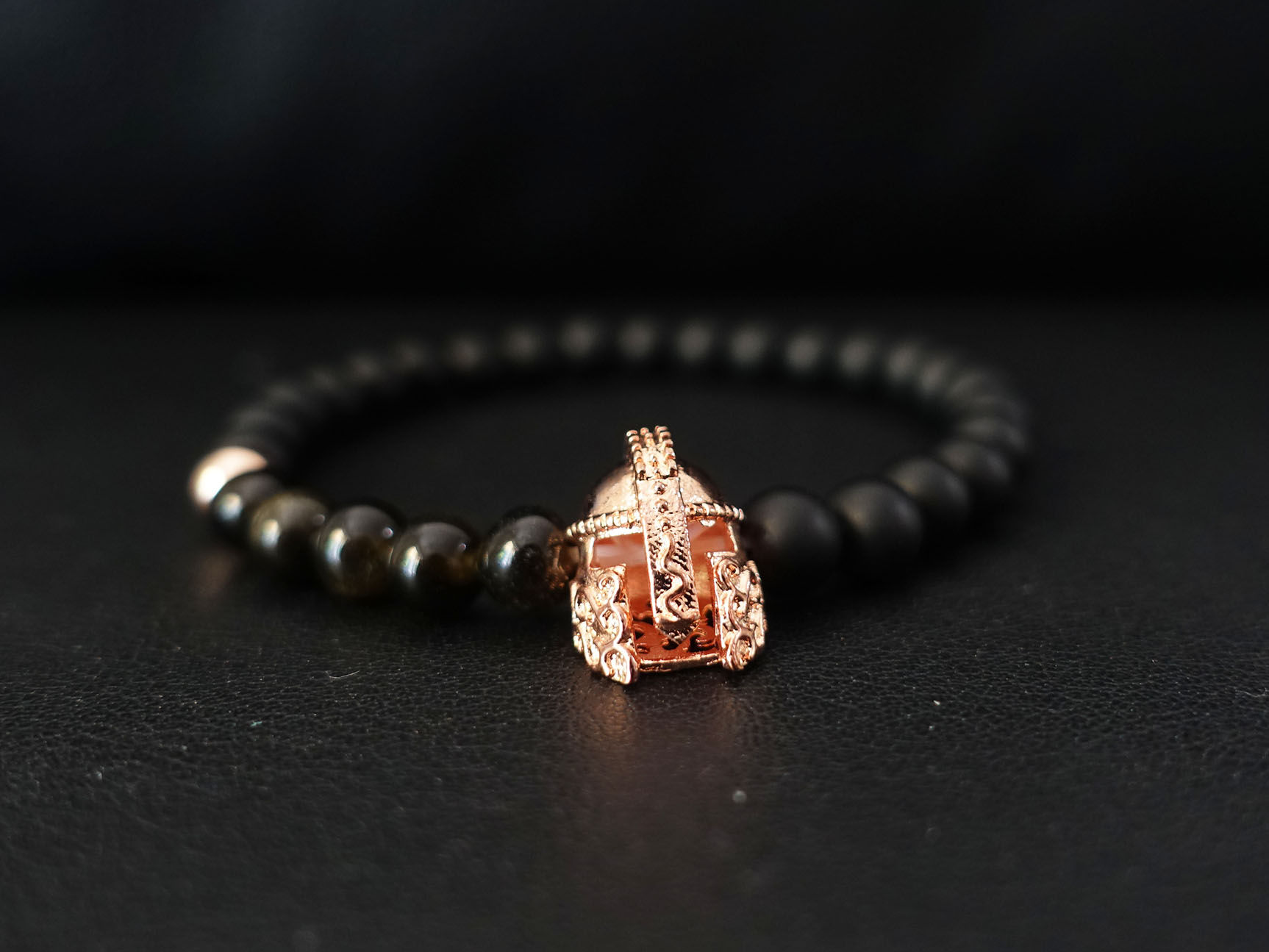 Rose Gold Gladiator Beaded Bracelet
