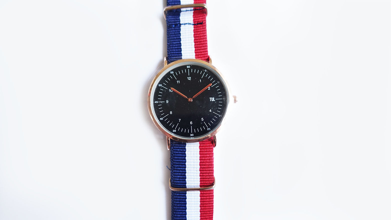 Classic IWEARTUL Black Face Nautical Strap Watch