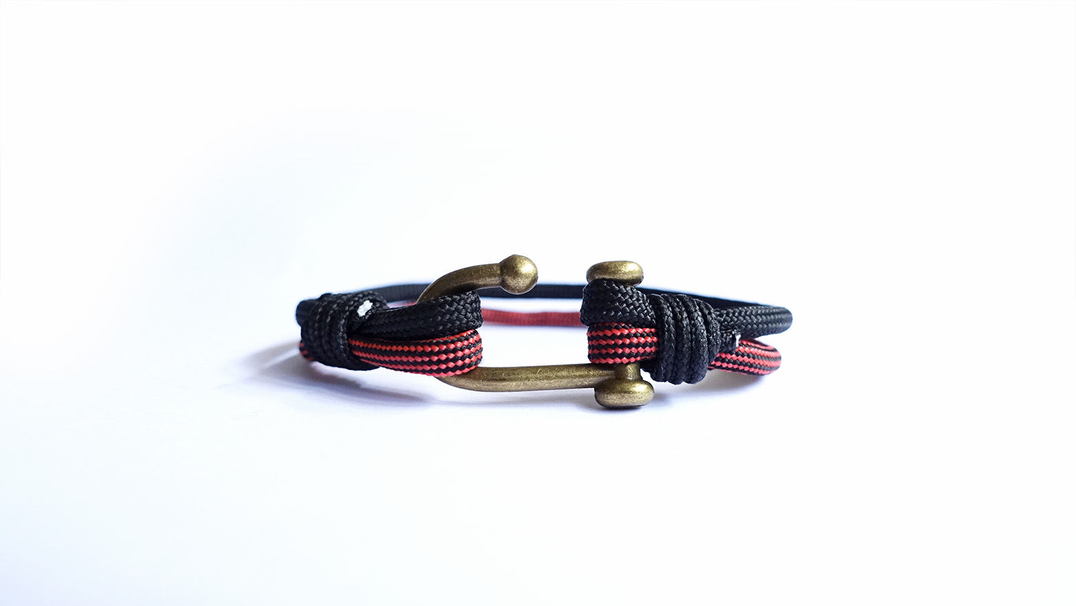 Smoky Black Falu Red Antique Brass Hook