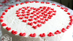 big hearted cake
