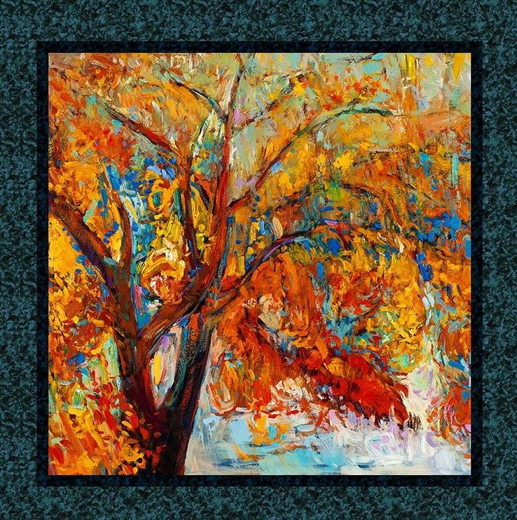 14818alg A Year of Art Autumn panel $18 each