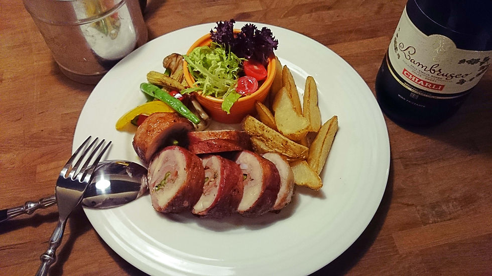 培根雞肉蘆筍捲 $380