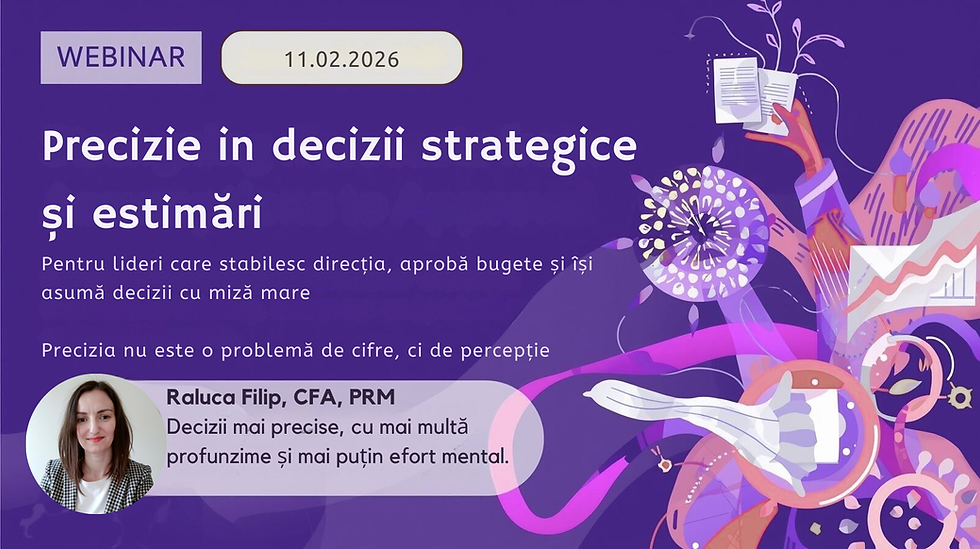 Precizie in decizie strategice și estimări