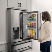 Encounter the French style four door refrigerator, lock in the essence of life's flavors.