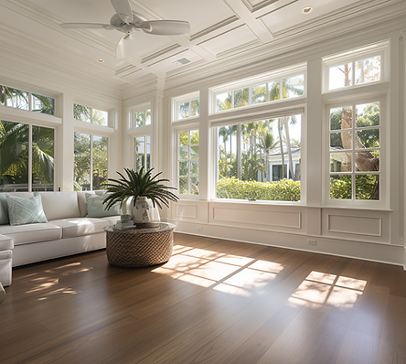 Elevate the elegance of your space with The Hardwood Stop's trims and fine carpentry services, offering meticulous attention to detail and exquisite craftsmanship for a refined look.