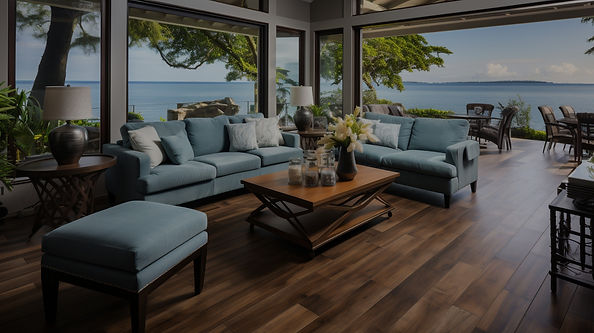 Showcasing The Hardwood Stop's vinyl flooring options, this image features elegant, durable vinyl planks perfect for modern interiors.